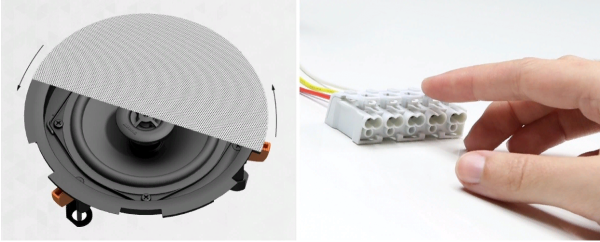 AUDAC CIRA824/W, двухполосная, встраиваемая потолочная акустическая система